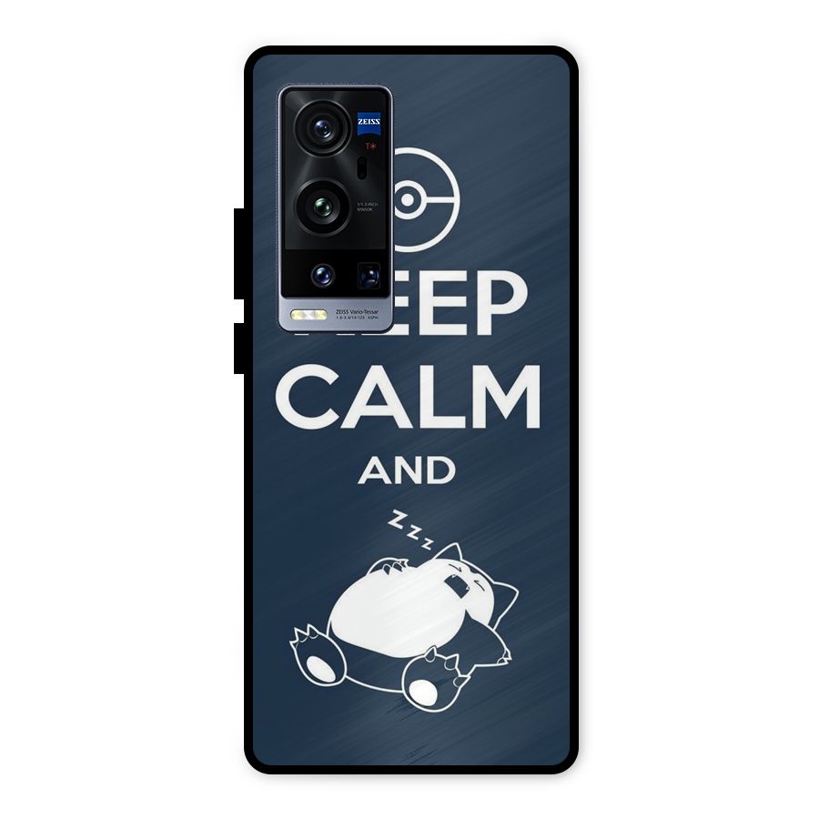 Keep Calm and Sleep Metal Back Case for Vivo X60 Pro Plus