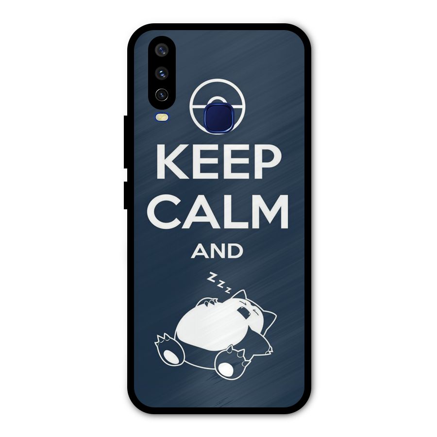 Keep Calm and Sleep Metal Back Case for Vivo Y12