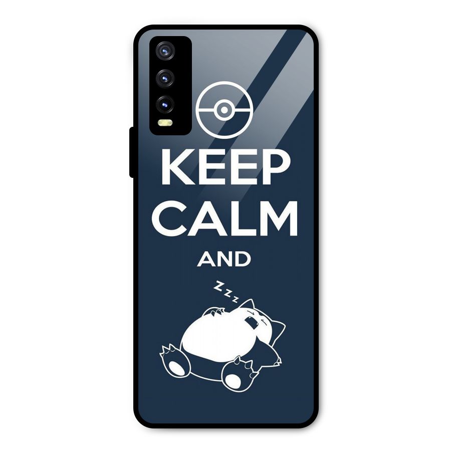 Keep Calm and Sleep Metal Back Case for Vivo Y20g