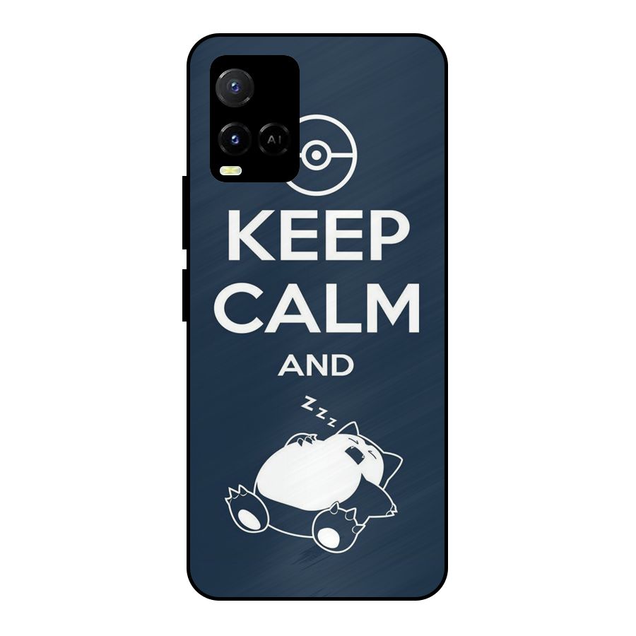 Keep Calm and Sleep Metal Back Case for Vivo Y21T