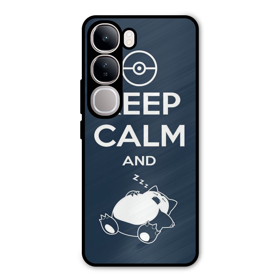 Keep Calm and Sleep Metal Back Case for Vivo Y300