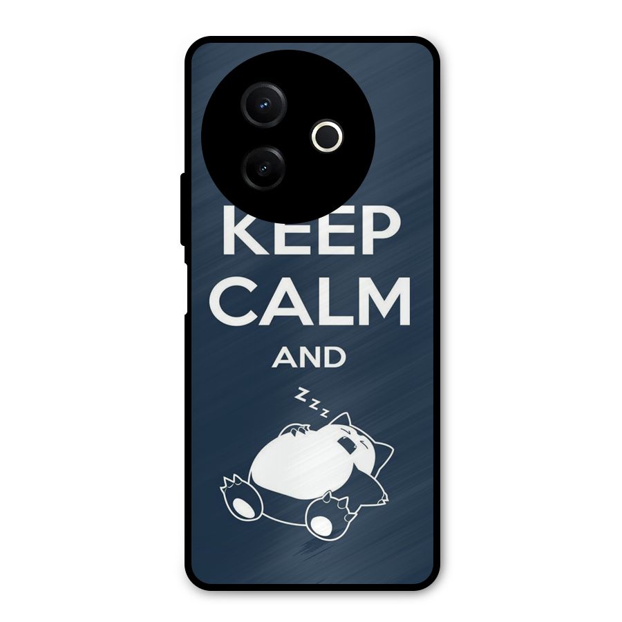 Keep Calm and Sleep Metal Back Case for Vivo Y39