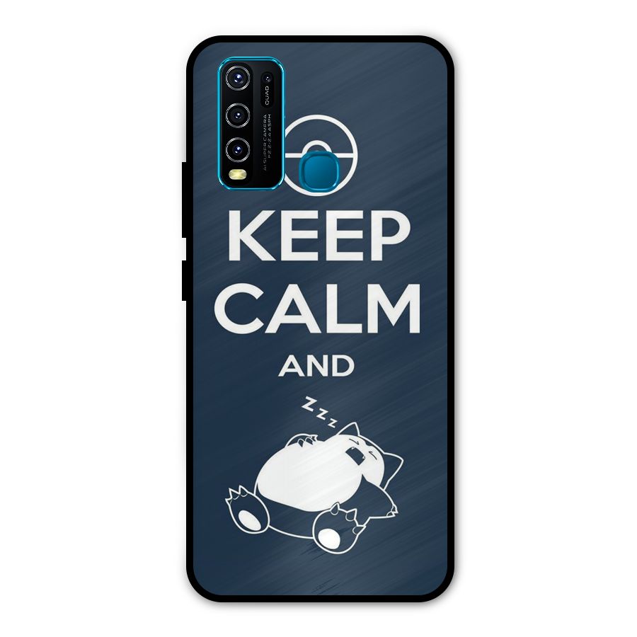 Keep Calm and Sleep Metal Back Case for Vivo Y50