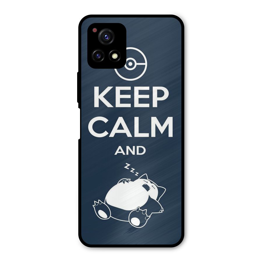 Keep Calm and Sleep Metal Back Case for Vivo Y72 5G