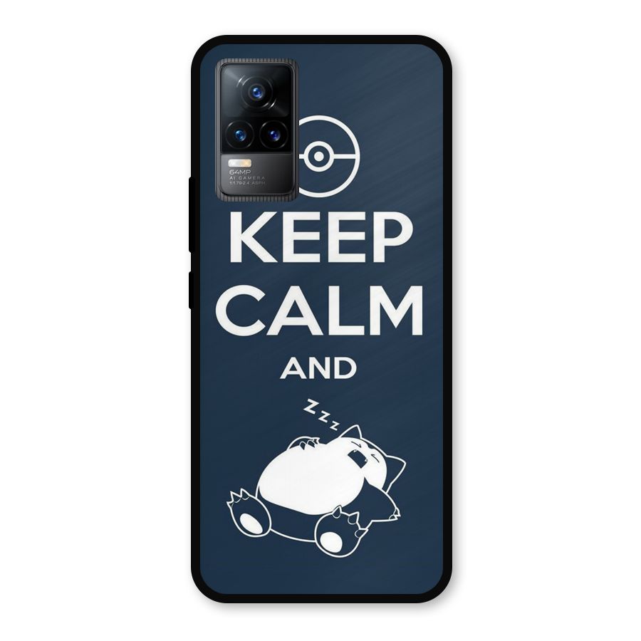 Keep Calm and Sleep Metal Back Case for Vivo Y73