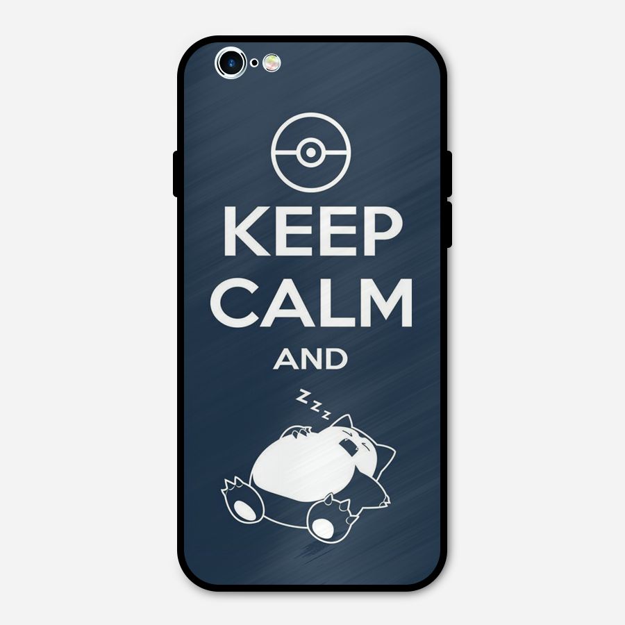 Keep Calm and Sleep Metal Back Case for iPhone 6 6s
