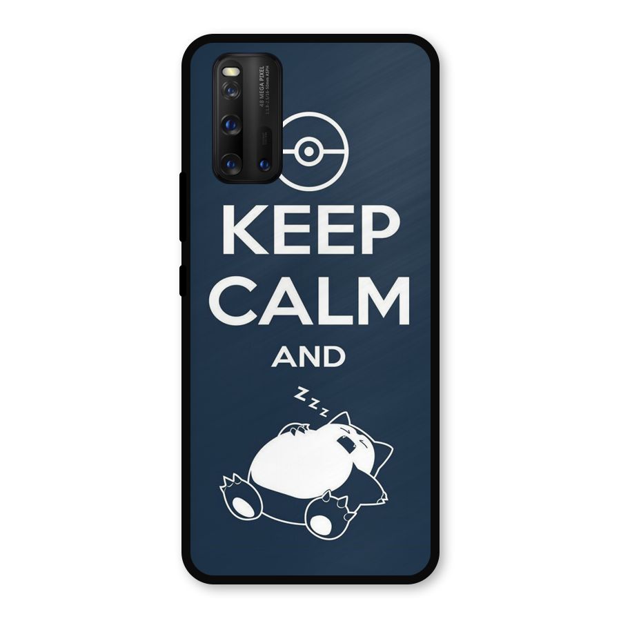 Keep Calm and Sleep Metal Back Case for iQOO 3