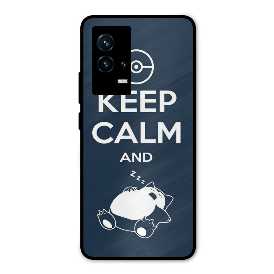 Keep Calm and Sleep Metal Back Case for iQOO 9 5G