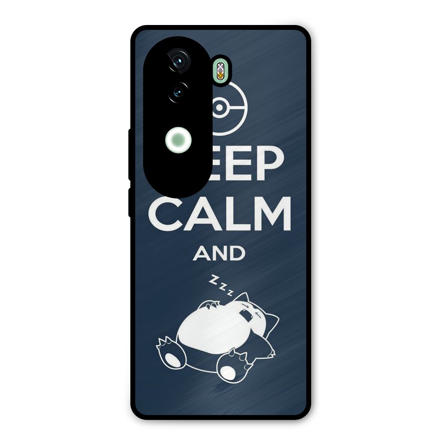 Keep Calm and Sleep Metal Back Case for iQOO Z9s