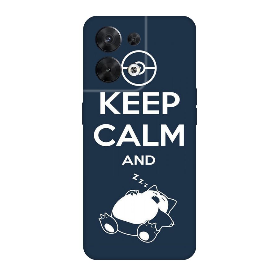 Keep Calm and Sleep Original Polycarbonate Back Case for Oppo Reno8 5G