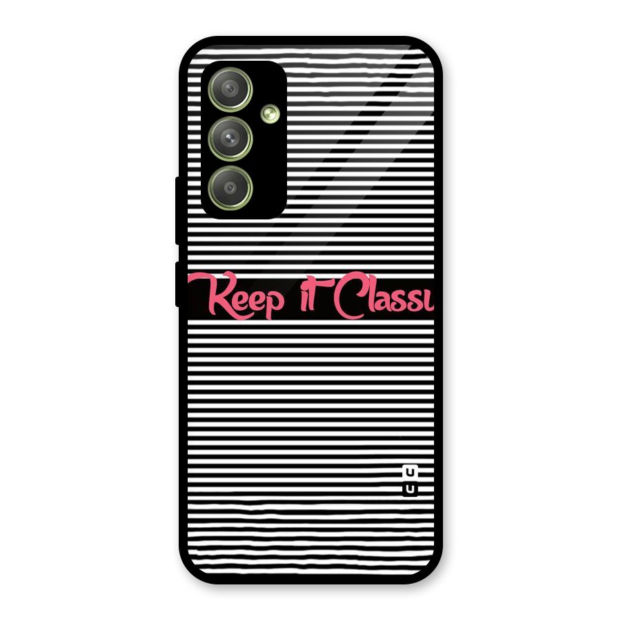 Keep It Classy Glass Back Case for Galaxy A54