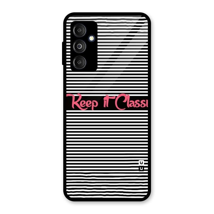 Keep It Classy Glass Back Case for Galaxy M14 5G