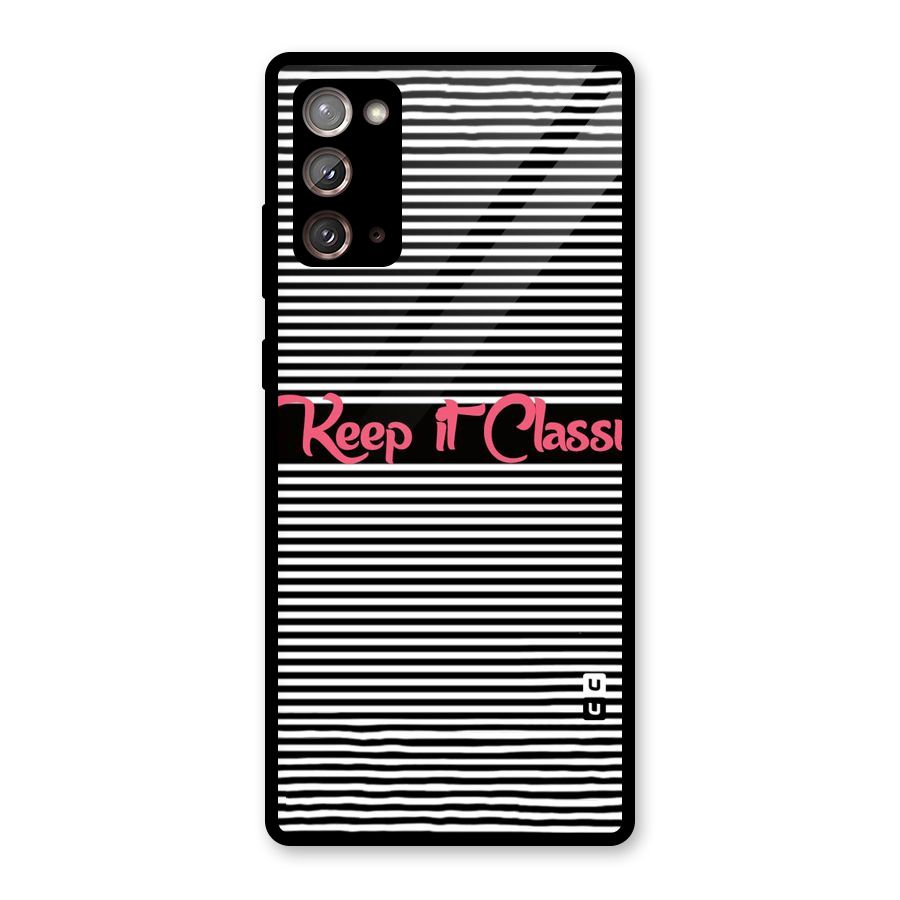 Keep It Classy Glass Back Case for Galaxy Note 20