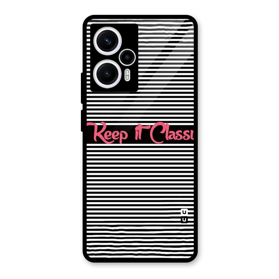 Keep It Classy Glass Back Case for Poco F5