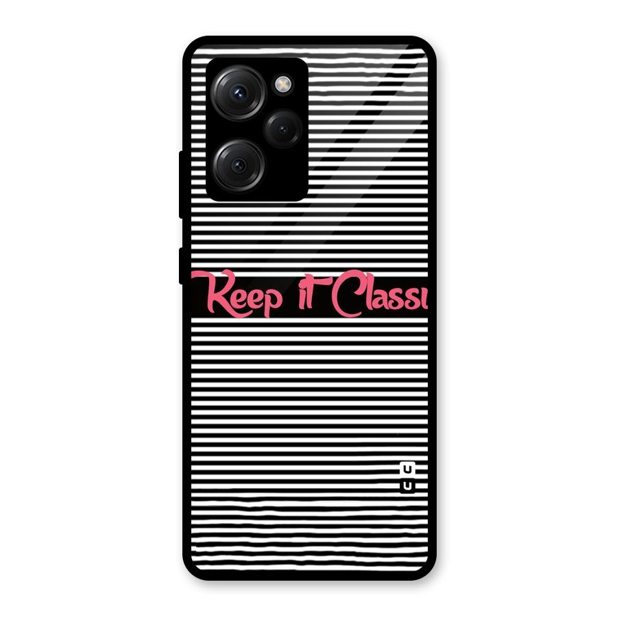 Keep It Classy Glass Back Case for Poco X5 Pro