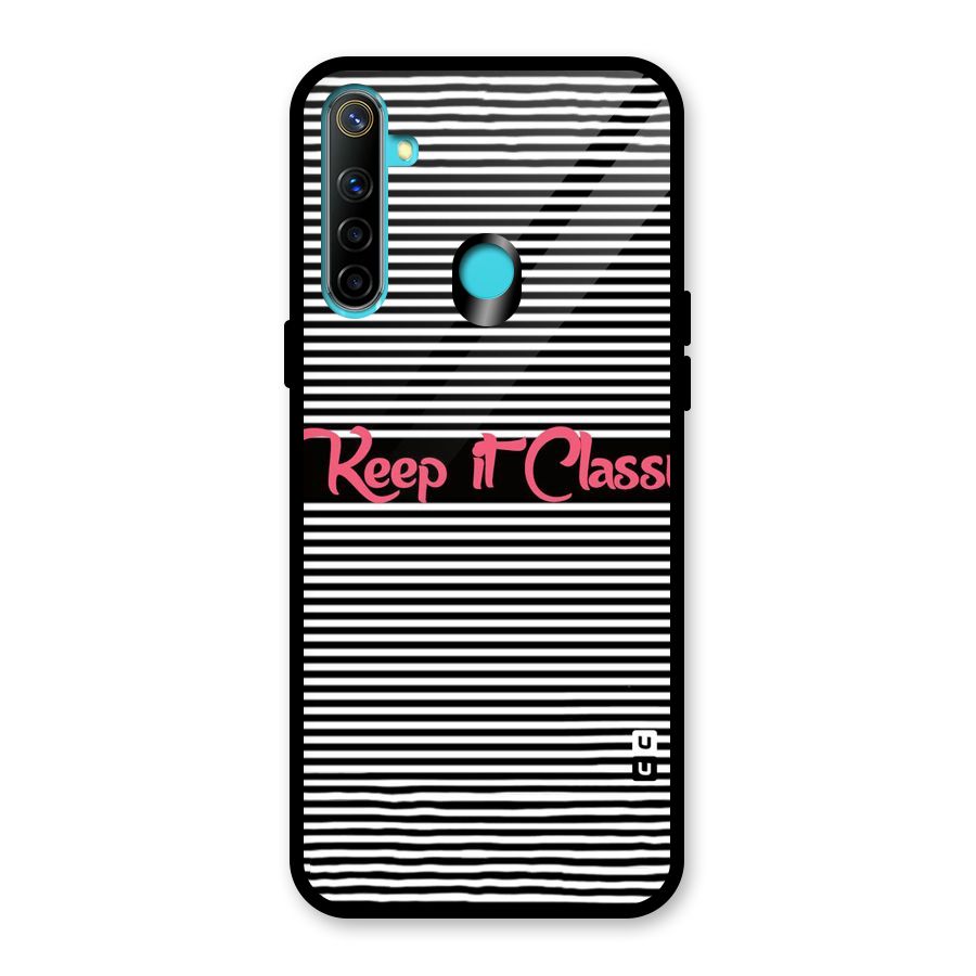 Keep It Classy Glass Back Case for Realme 5i