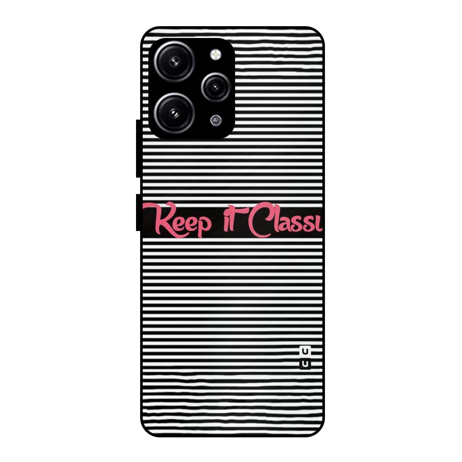 Keep It Classy Glass Back Case for Redmi 12 4G
