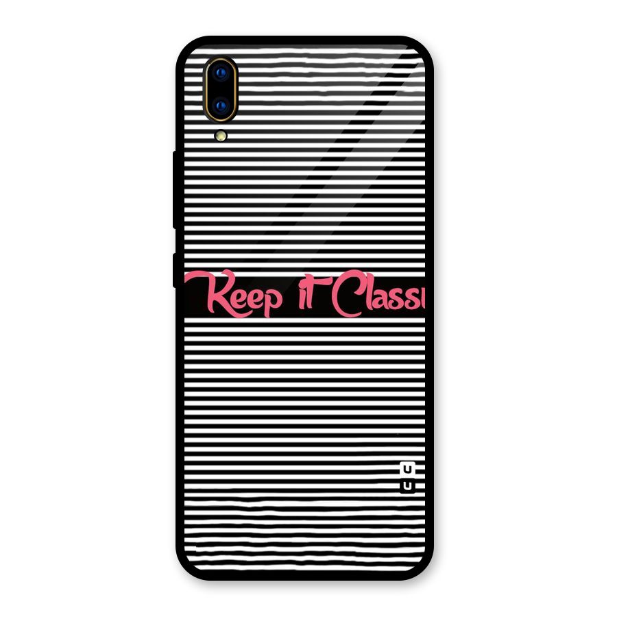 Keep It Classy Glass Back Case for Vivo V11 Pro