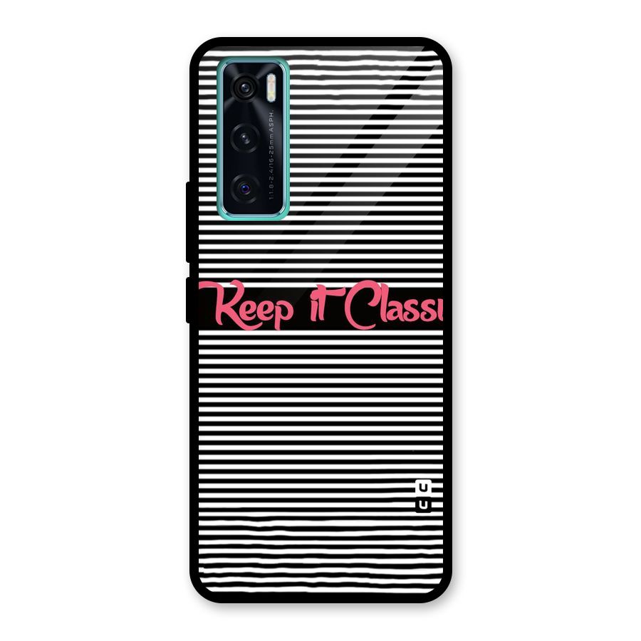 Keep It Classy Glass Back Case for Vivo V20 SE