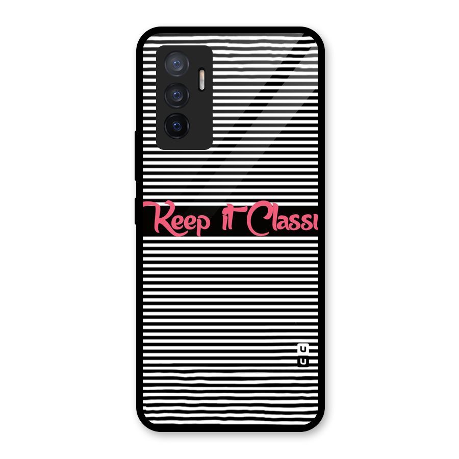 Keep It Classy Glass Back Case for Vivo V23e