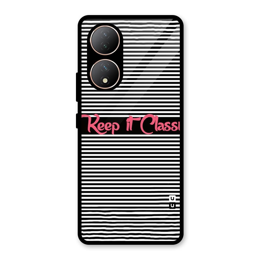 Keep It Classy Glass Back Case for Vivo Y100A