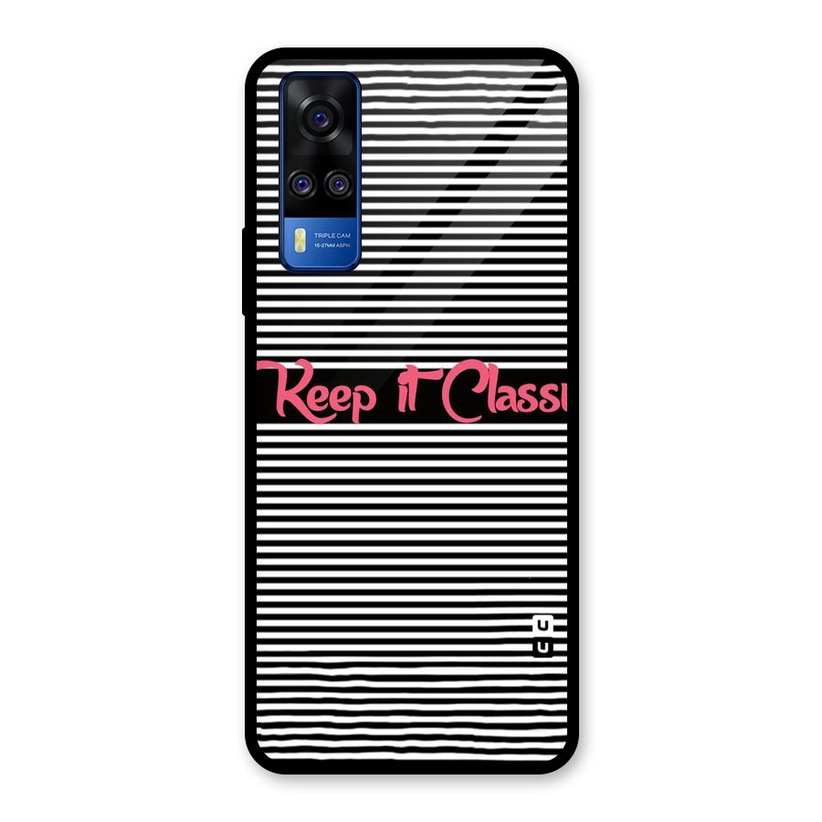 Keep It Classy Glass Back Case for Vivo Y31