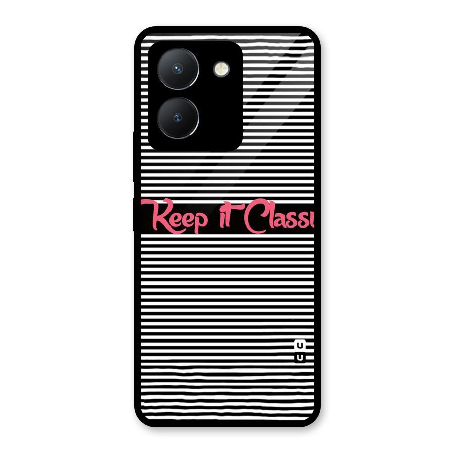 Keep It Classy Glass Back Case for Vivo Y36
