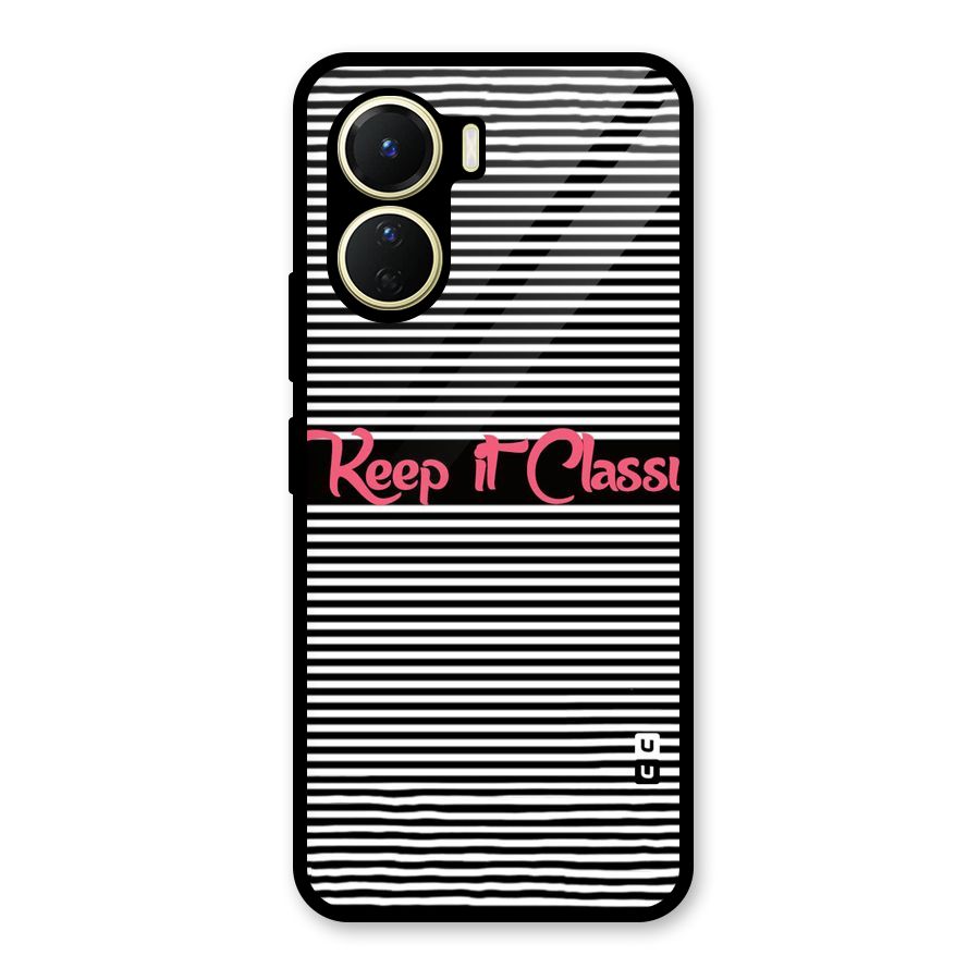 Keep It Classy Glass Back Case for Vivo Y56