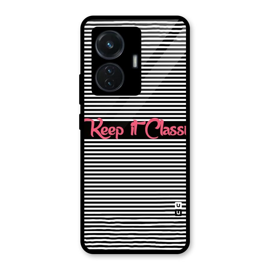 Keep It Classy Glass Back Case for iQOO Z6 44W