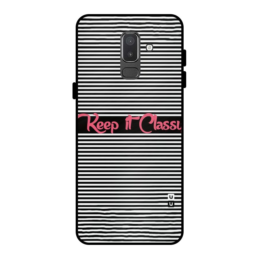 Keep It Classy Metal Back Case for Galaxy On8 (2018)