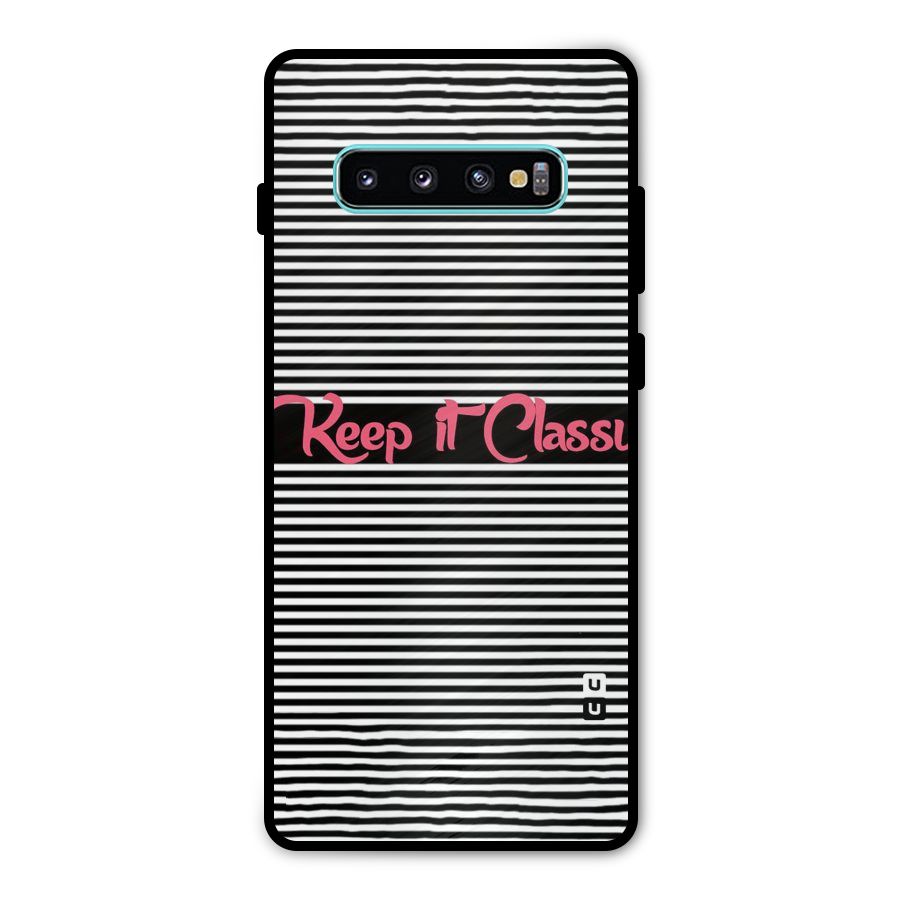Keep It Classy Metal Back Case for Galaxy S10 Plus