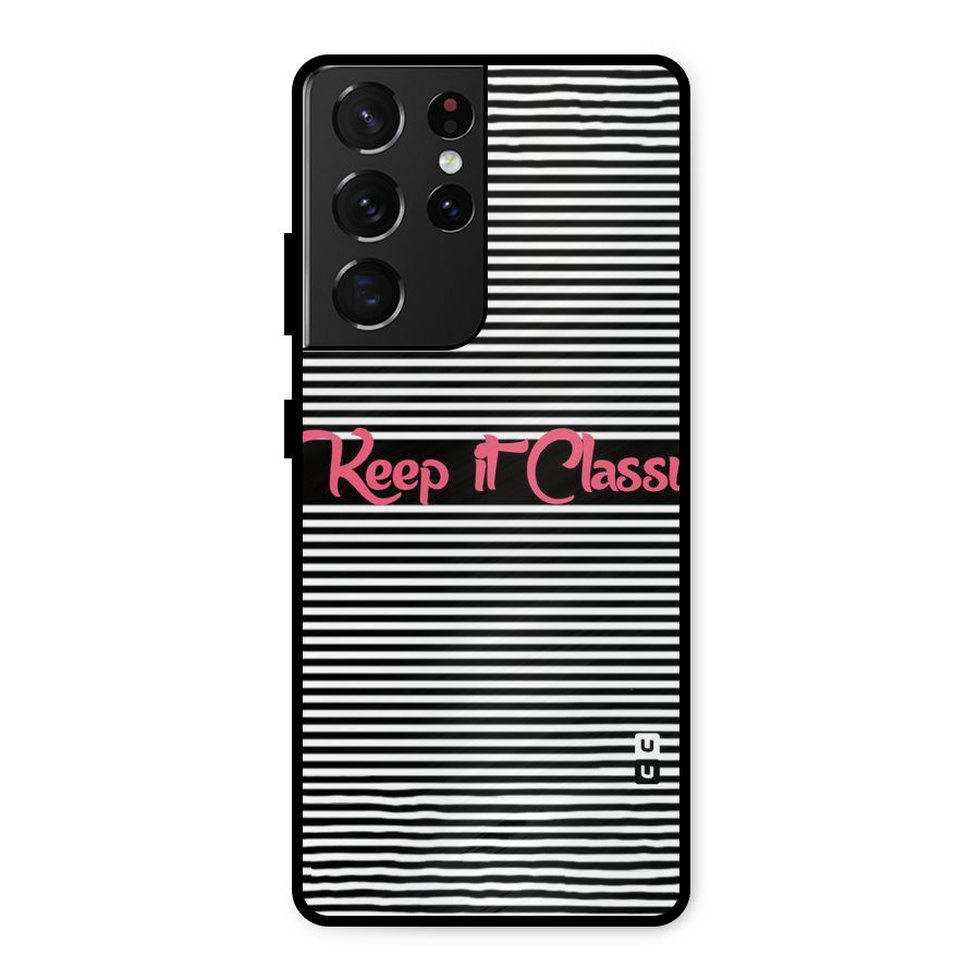 Keep It Classy Metal Back Case for Galaxy S21 Ultra 5G
