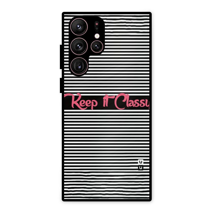 Keep It Classy Metal Back Case for Galaxy S22 Ultra 5G