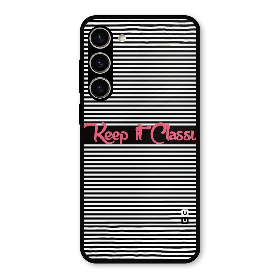 Keep It Classy Metal Back Case for Galaxy S23 Plus