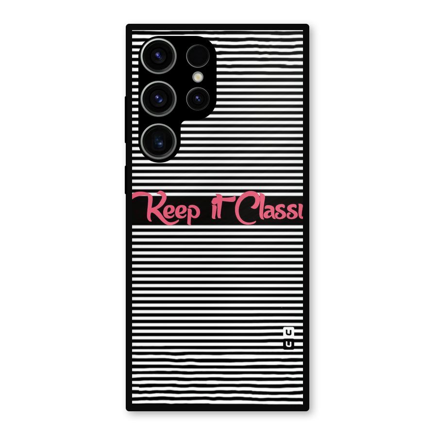 Keep It Classy Metal Back Case for Galaxy S23 Ultra