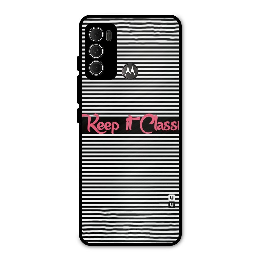 Keep It Classy Metal Back Case for Moto G60