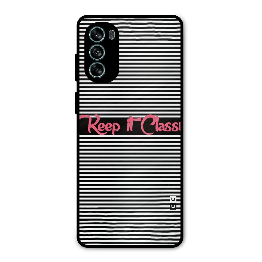 Keep It Classy Metal Back Case for Moto G62