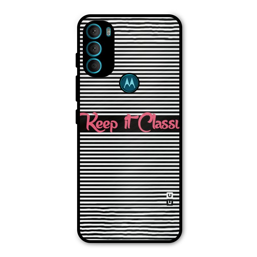 Keep It Classy Metal Back Case for Moto G71 5G