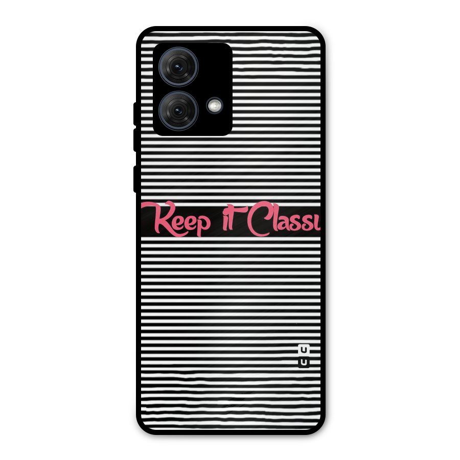 Keep It Classy Metal Back Case for Moto G84