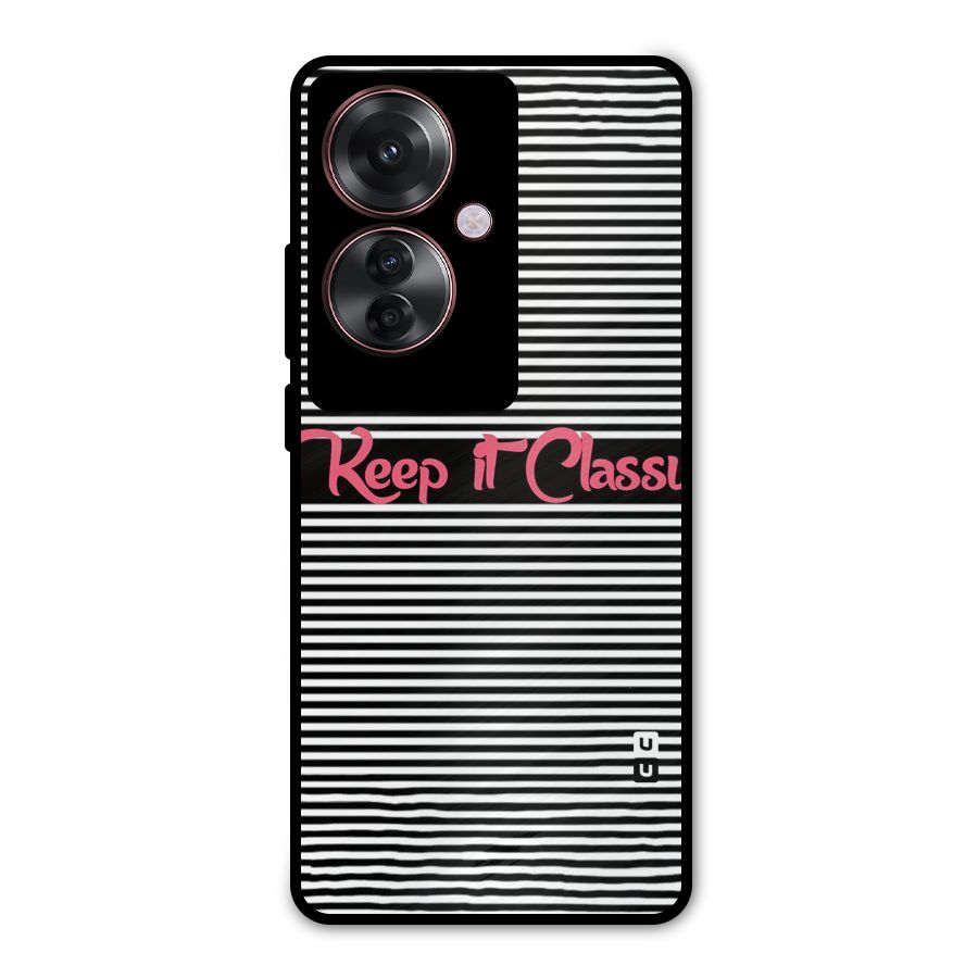 Keep It Classy Metal Back Case for Oppo F25 Pro