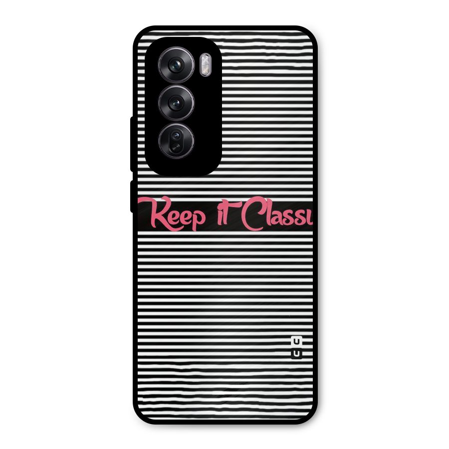 Keep It Classy Metal Back Case for Oppo Reno12 Pro