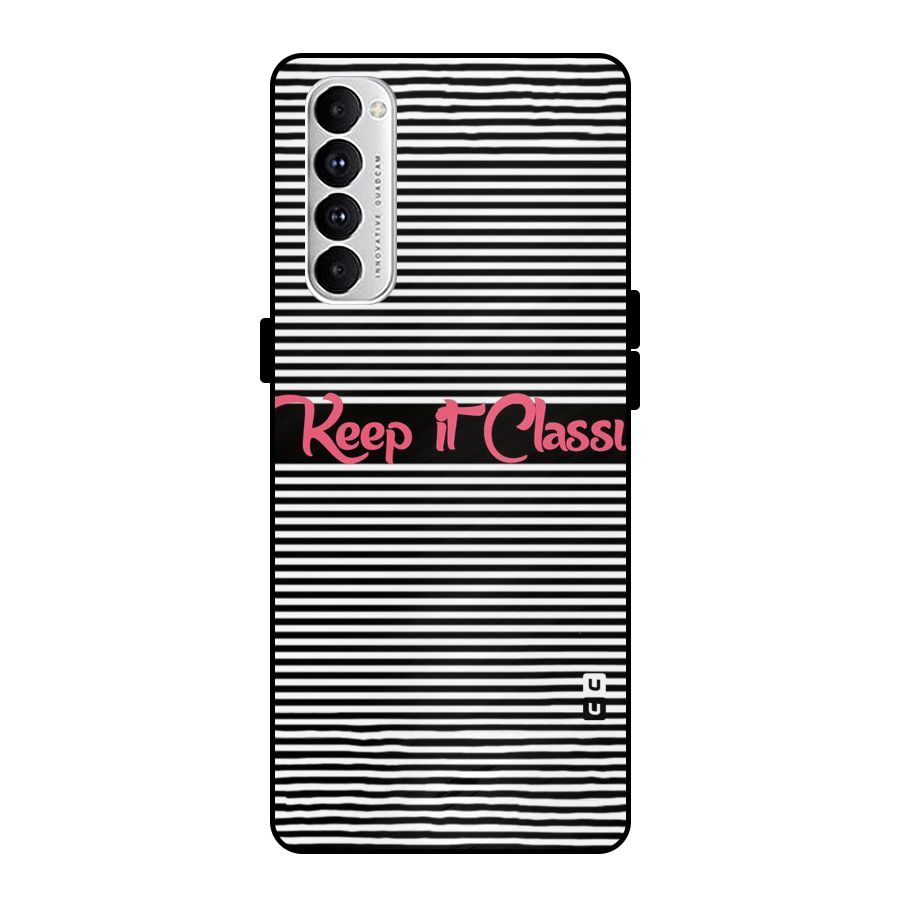 Keep It Classy Metal Back Case for Oppo Reno4 Pro