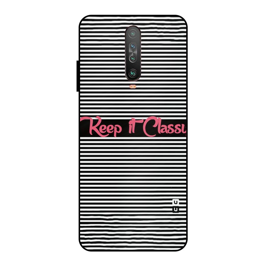 Keep It Classy Metal Back Case for Poco X2