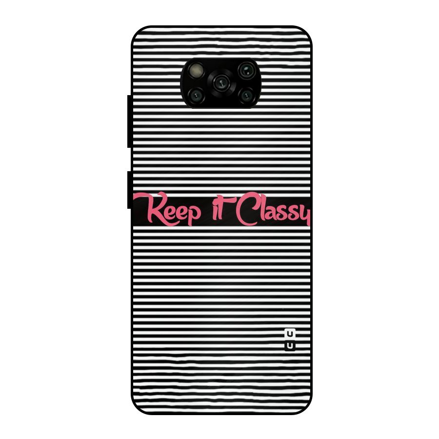 Keep It Classy Metal Back Case for Poco X3