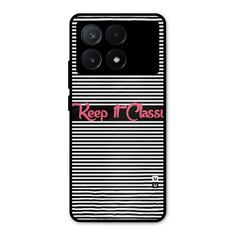 Keep It Classy Metal Back Case for Poco X6 Pro