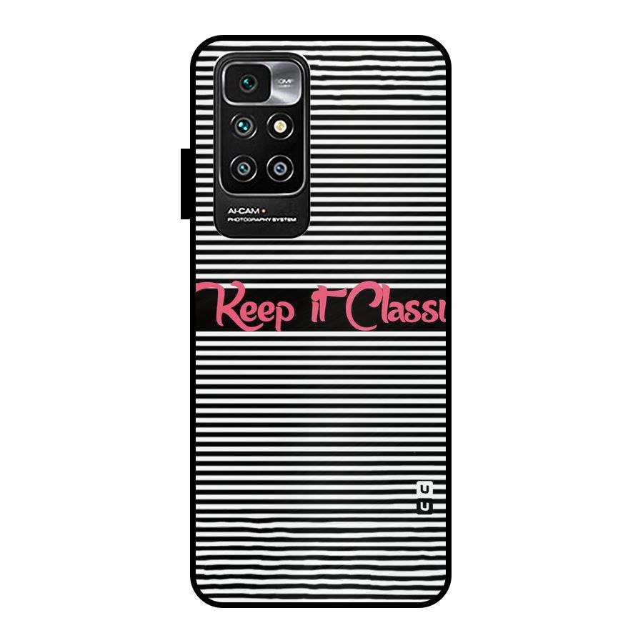 Keep It Classy Metal Back Case for Redmi 10 Prime