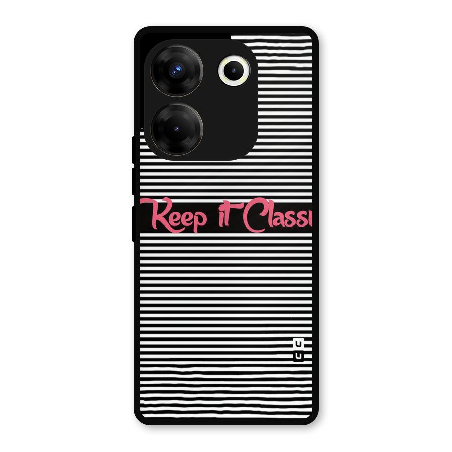Keep It Classy Metal Back Case for Tecno Camon 20