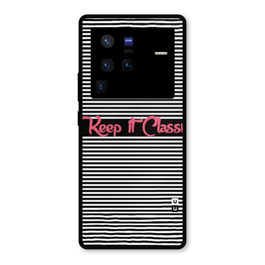Keep It Classy Metal Back Case for Vivo X80 Pro