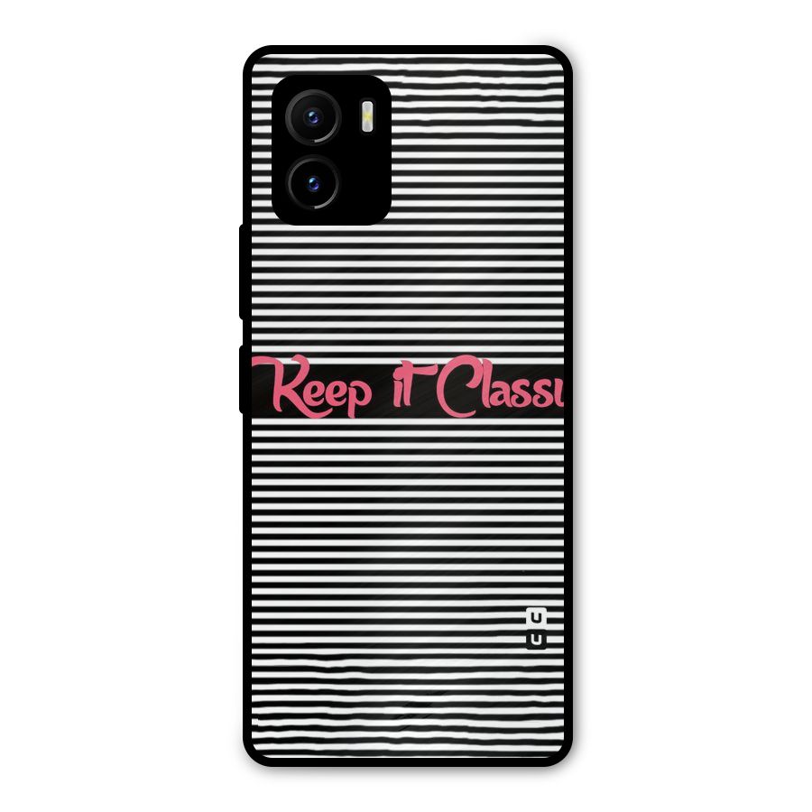 Keep It Classy Metal Back Case for Vivo Y15s