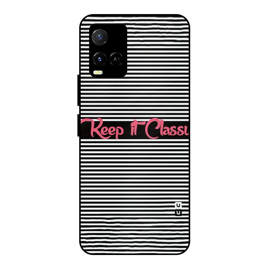 Keep It Classy Metal Back Case for Vivo Y21A